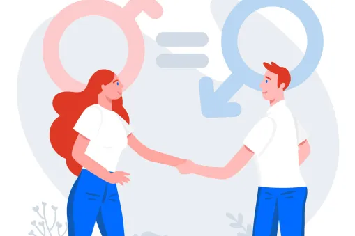 homme et femme qui se serrent la main